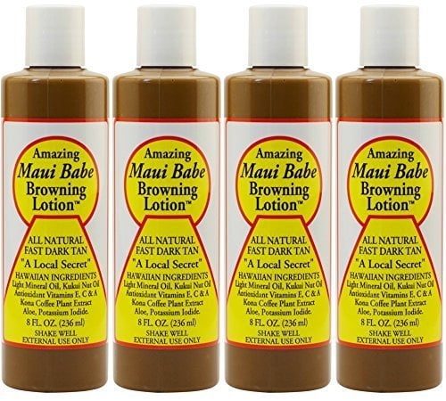 Maui Babe Browning Lotion Mineral Oil - For Sensitive Skin Natural Sun Tanning