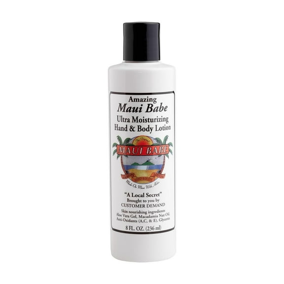 Maui Babe Moisturizing Hand and Body Lotion, 8 Fluid Ounce MS