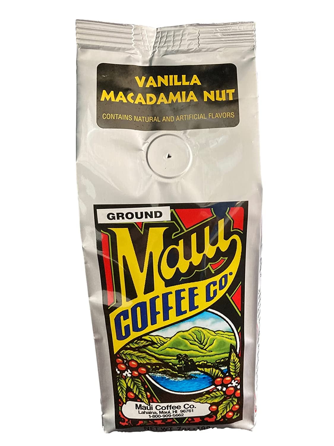Maui Coffee Company Vanilla Macadamia Nut, 7 oz Ground