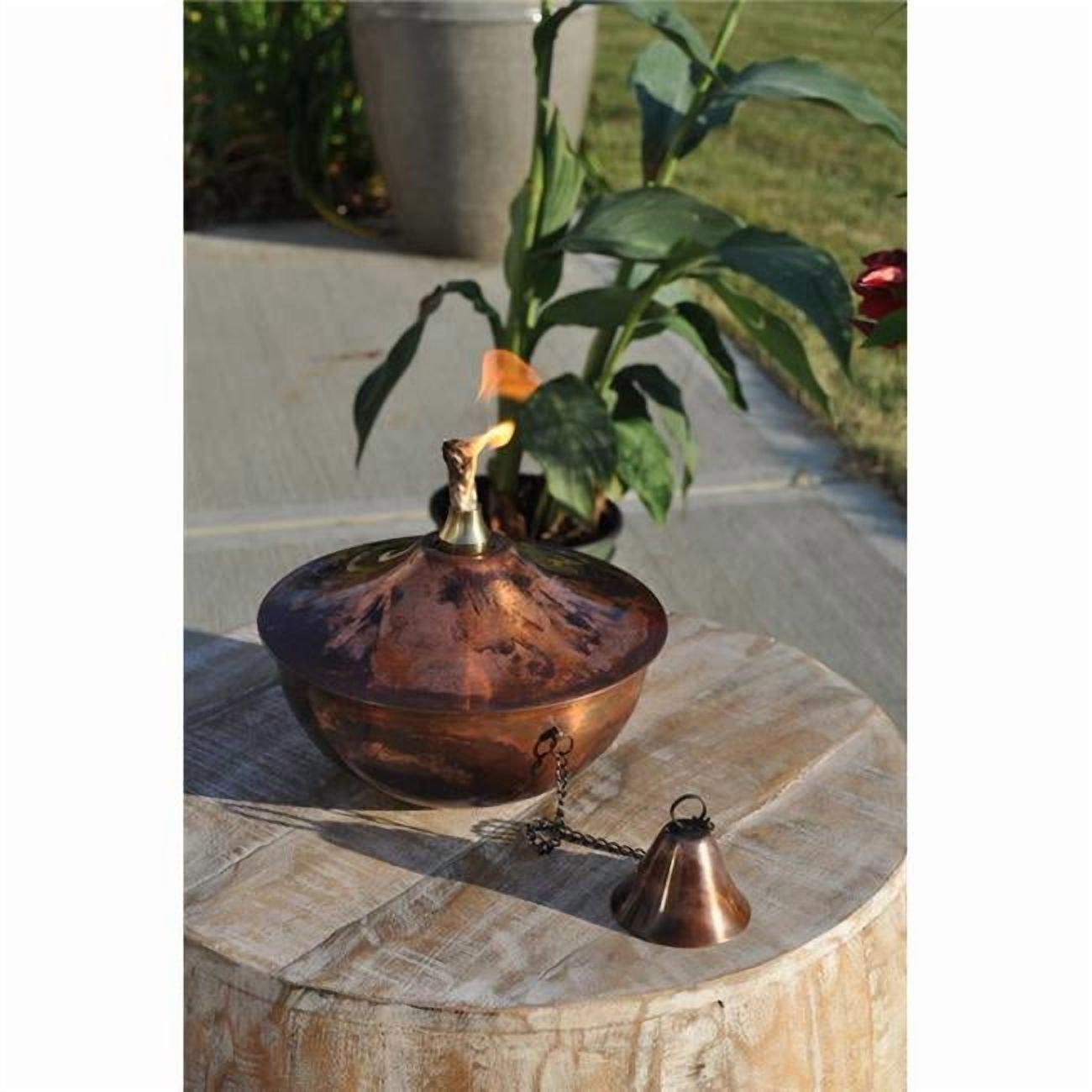Maui Grande Garden Torch with Copper Burn - Set of 2