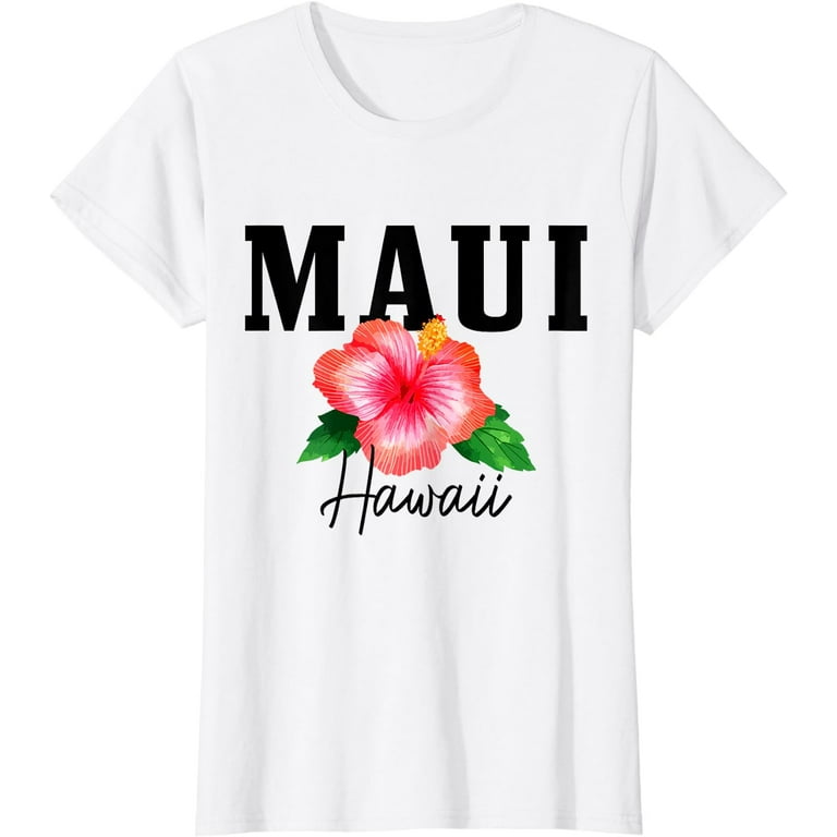 Maui Vintage T-Shirt: Surf Hibiscus Flower Tee Maui Vintage T-Shirt: Surf Hibiscus Flower Tee