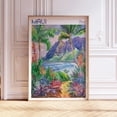 thumbnail image 1 of Maui Hawaii Pastel Travel Art Poster, Unframed Size 16x24, 1 of 4