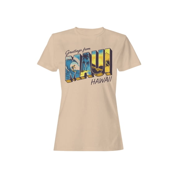Maui Hawaii Surf Vibes Art Women's T-shirt
