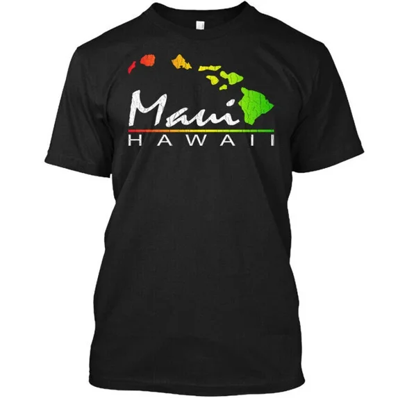 Maui Hawaiian Islands - Mami Hawaii T-Shirt Made in the USA Size S to 5XL