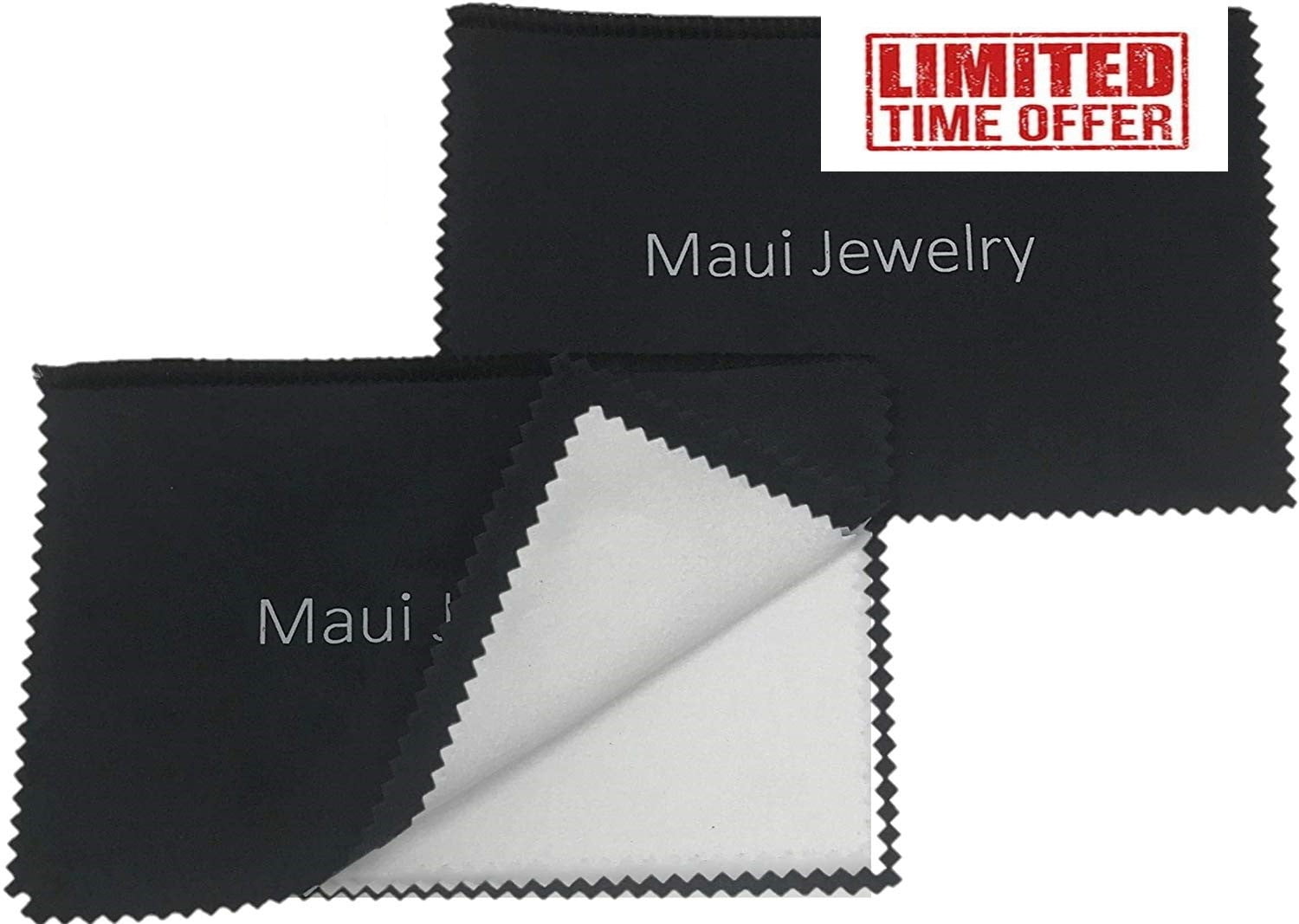 Maui Jewelry Polishing Cloth for Silver, Gold and Platinum (6 by 8 inch