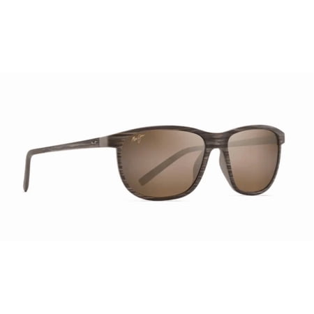 Maui Jim Lele Kawa Brown Carbon Fiber Square Bronze Unisex Sunglasses H811-25C