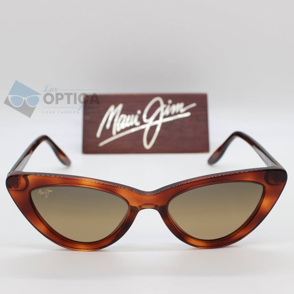 Maui Jim Lychee Women Cat-Eye Polarized Sunglasses Tortoise / HCL Bronze HS891-10