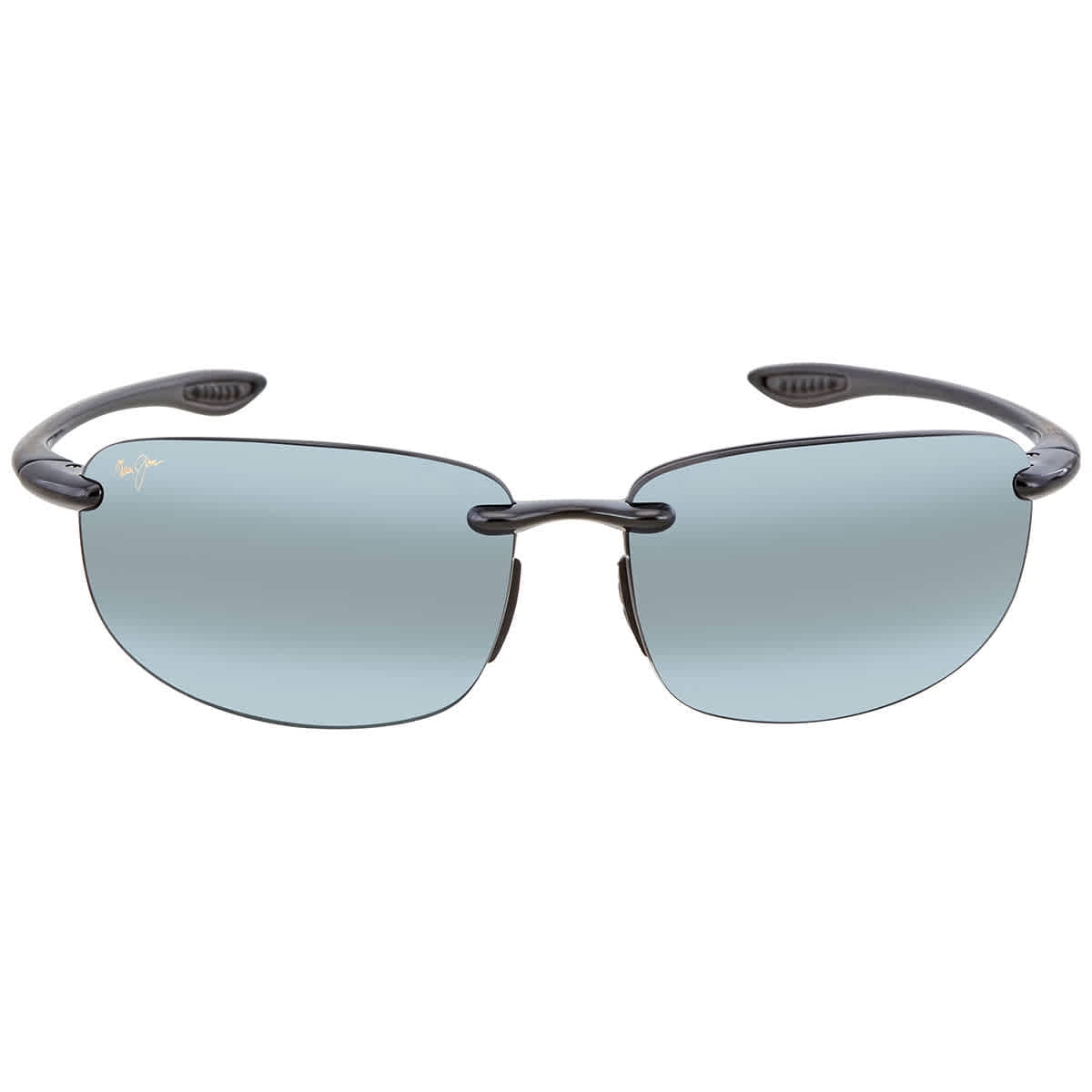 Maui Jim Men's and Women's Hookipa Polarized Rimless Sunglasses, Gloss Black/Neutral Grey, Large Maui Jim Men's and Women's Hookipa Polarized Rimless Sunglasses, Gloss Black/Neutral Grey, Large