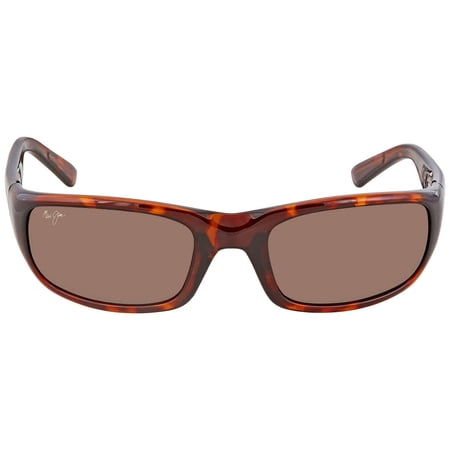 Maui Jim Men's Polarized Stingray H103-10 Brown Wrap Sunglasses