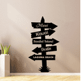 thumbnail image 1 of Maui Kauai Sanibel Island Pathway Signage Cartoon Wall Sticker Art Decal for Girls Boys Room Bedroom Nursery Kindergarten House Fun Home Decors Stickers Wall Art Vinyl Decoration Size (30x20 inch), 1 of 3