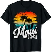 Maui Lover, Hawaii Tourist, Hawaiian, Maui Vacation, Maui T-Shirt Black Small