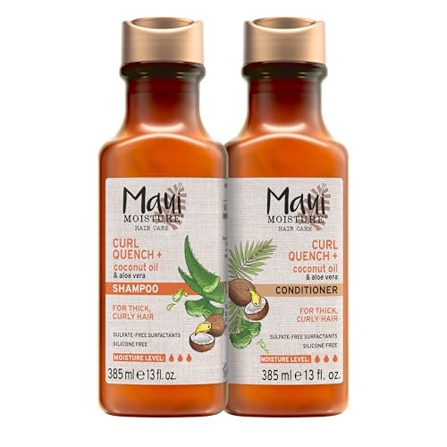 Maui Moisture Curl Quench + Coconut Oil Shampoo + Conditioner to