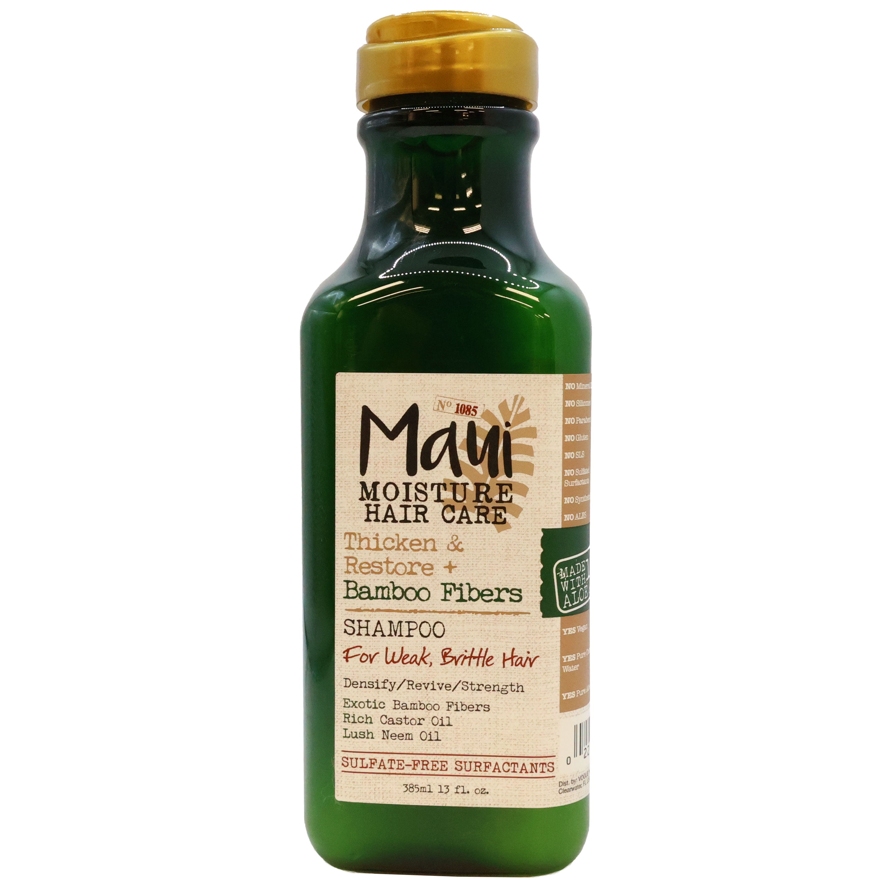 Maui Moisture Hair Care Bamboo Fibers Shampoo 13 Oz., Pack of 4