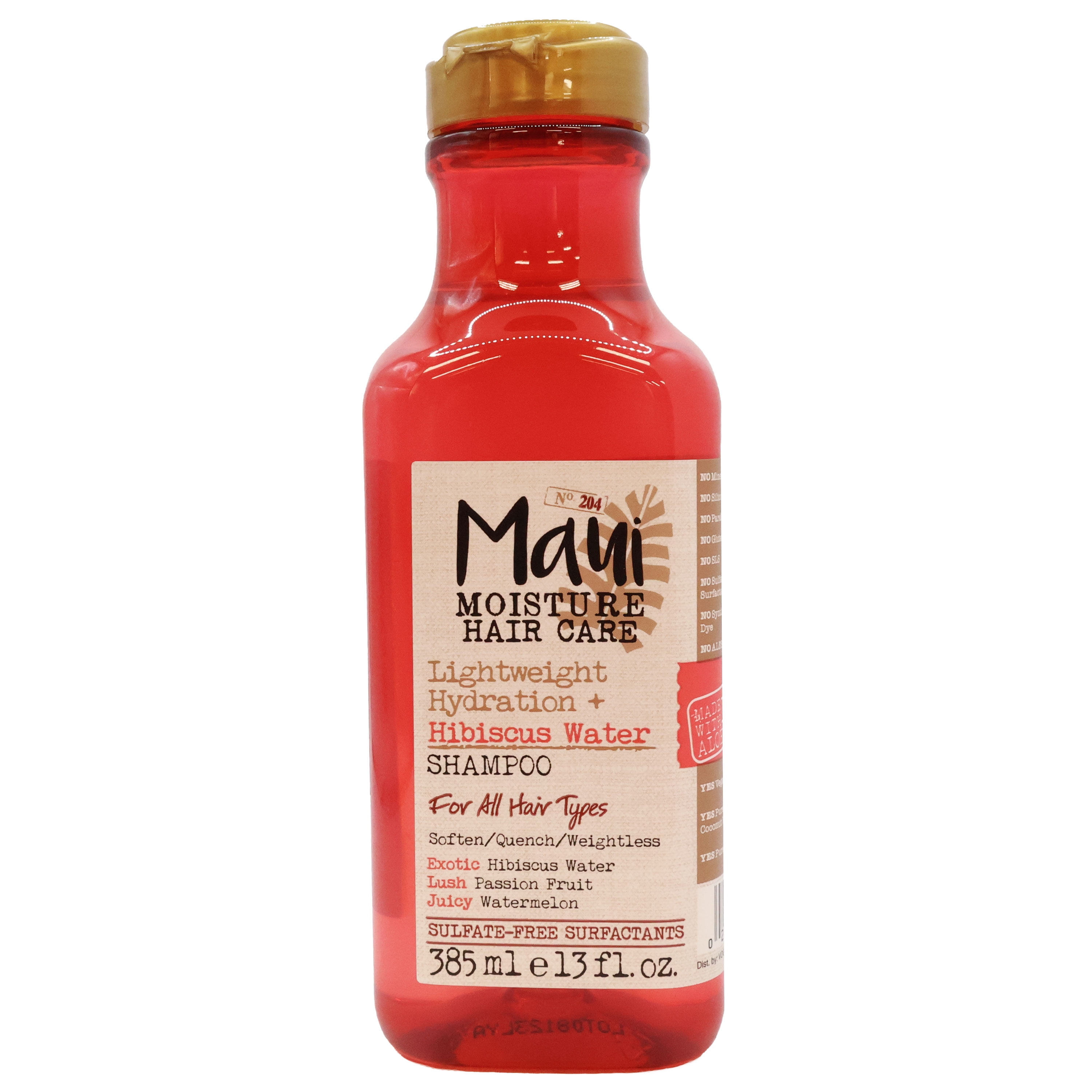 Maui Moisture Hair Care Hibiscus Water Shampoo 13 Oz., Pack of 12