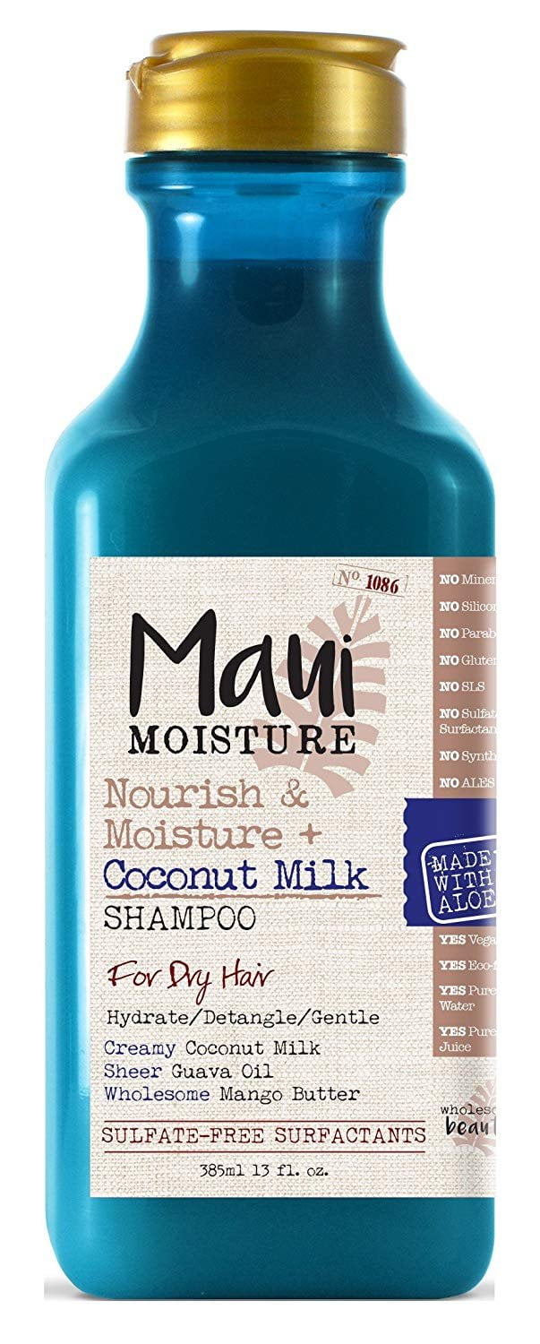 Maui Moisture Nourish And Moisture + Coconut Milk Hair Care Shampoo, 13 fl oz (3 pack) (Bundle)