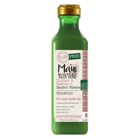 Maui Moisture Thicken & Restore, Bamboo Fibers Shampoo 19.5 oz