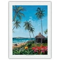 thumbnail image 1 of Maui Morning - Hawaiian Paradise Ocean View - From an Original Color Painting by Scott Westmoreland - Japanese Unryu Rice Paper Art Print (Unframed) 18 x 24 in, 1 of 4