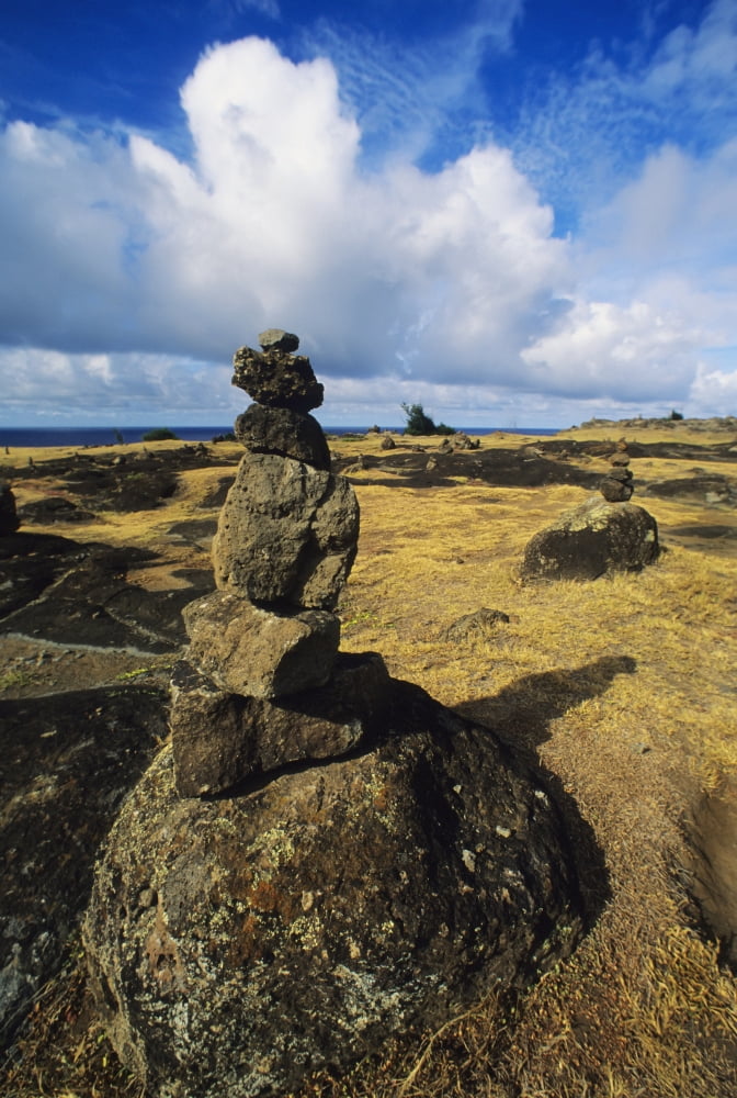 Maui Northwest Coast Rock Stacks In An Area Of Hiking Trails Canvas Art - Carl Shaneff Design Pics (12 x 17)