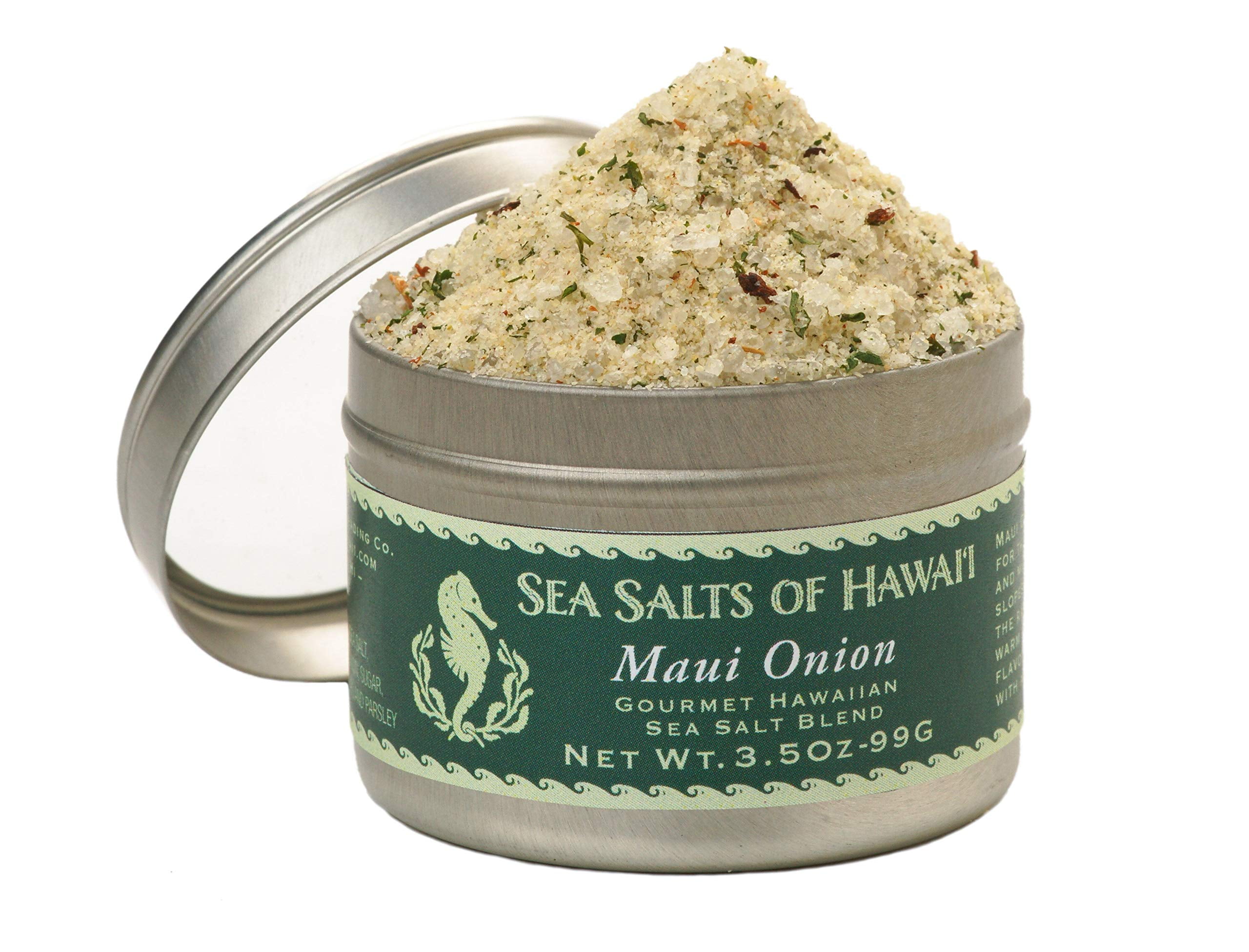 Maui Onion Hawaiian Sea Salt 3.5oz.Tin AD01 - Made in Hawaii - Walmart.com