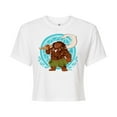 thumbnail image 1 of Maui Pattern  - Juniors Cropped Cotton Blend T-Shirt, 1 of 5