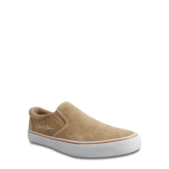 Maui & Sons Men's Genuine Suede Casual Skate Low-Top Sneakers