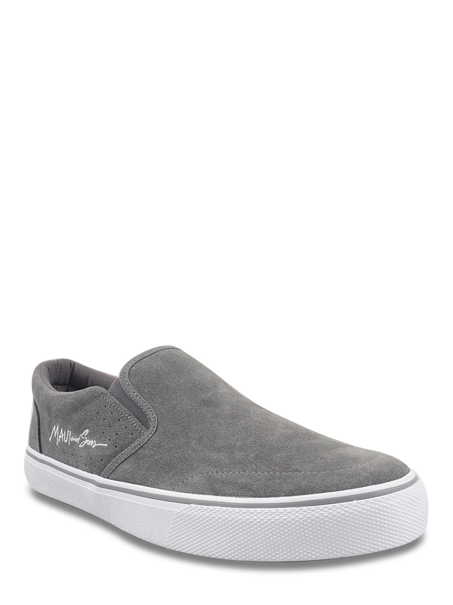 Maui & Sons Men's Genuine Suede Casual Skate LowTop Sneakers