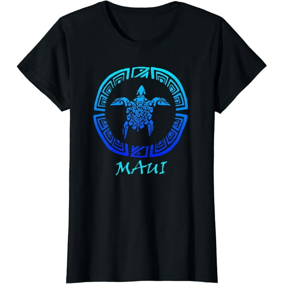 Maui Vintage Retro Tribal Sea Turtle Throwback T-Shirt