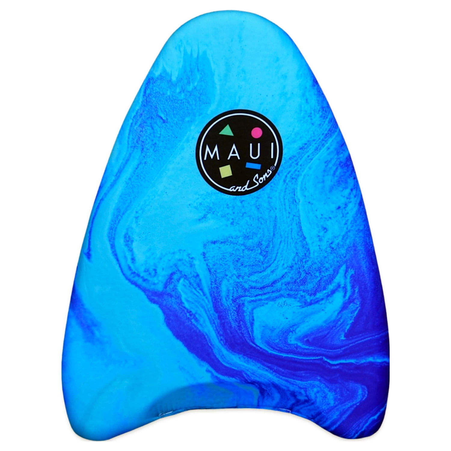 Maui and Sons 17 inch Light Weight Kickboard - Blue Swirl