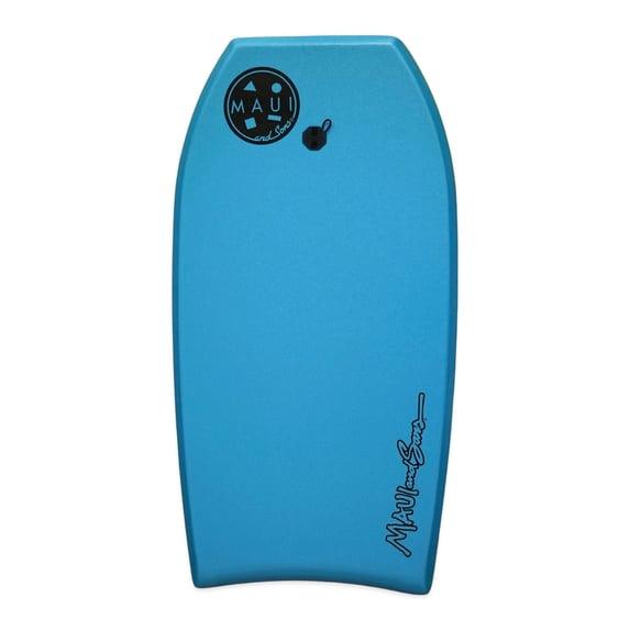 MAUI AND SONS 37 Inch Blue Bodyboard with EPS Core and Velcro Leash for ...