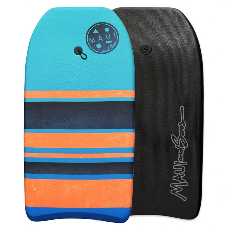 Maui and Sons 37 inch Lightweight Bodyboard - Teal Stripe