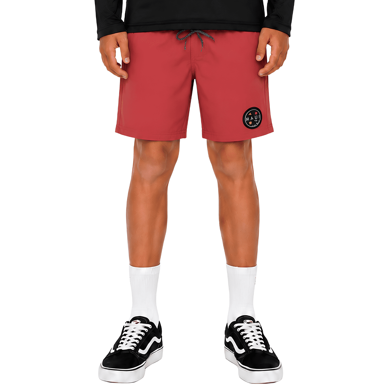 Maui and Sons Deep Coral Boy's Swim Trunks Classic Quick Drying Pool Shorts Inspired by California Surf Culture & Designed for Everyday Comfort