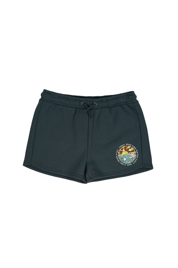 Girls Fleece Shorts, Chaser CPN Sweatshorts, Smoke, Casual Summer Bottoms