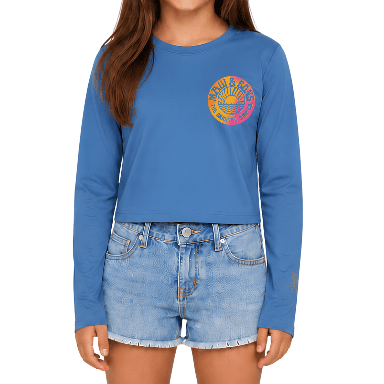 Maui and Sons Sundownder Long Sleeve Sun Shirt for Girls Made With 50+ UPF Protection Moisture Wicking Fabric Designed for Everyday Comfort