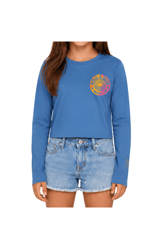 Sundownder Long Sleeve Sun Shirt for Girls Made With 50+ UPF Protection Moisture Wicking Fabric Designed for Everyday Comfort