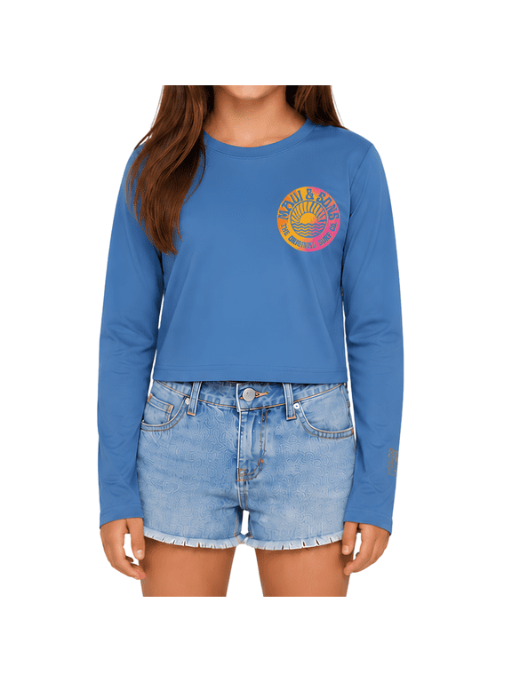 Sundownder Long Sleeve Sun Shirt for Girls Made With 50+ UPF Protection Moisture Wicking Fabric Designed for Everyday Comfort