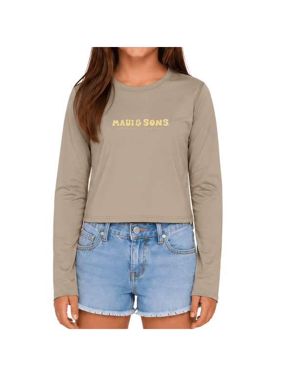 Take It Easy Long Sleeve Sun Shirt for Girls Made With 50+ UPF Protection Moisture Wicking Fabric Designed for Everyday Comfort
