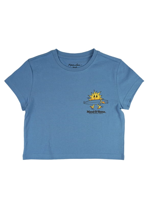 Girls T-Shirt, Outside Nature Graphic Tee, Peri, Outdoor Casualwear