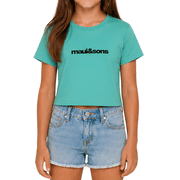 Maui and Sons Real Pure Short Sleeve Girl's T-Shirt Crew Neck Graphic Tee Inspired by California Surf Culture & Designed for Everyday Comfort