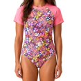 thumbnail image 1 of Maui and Sons Girl's Maui Garden Two-Piece Swimsuit, High Performance Stretch Bikini Bathing Suit and Athletic Swimwear for Kids, 1 of 5