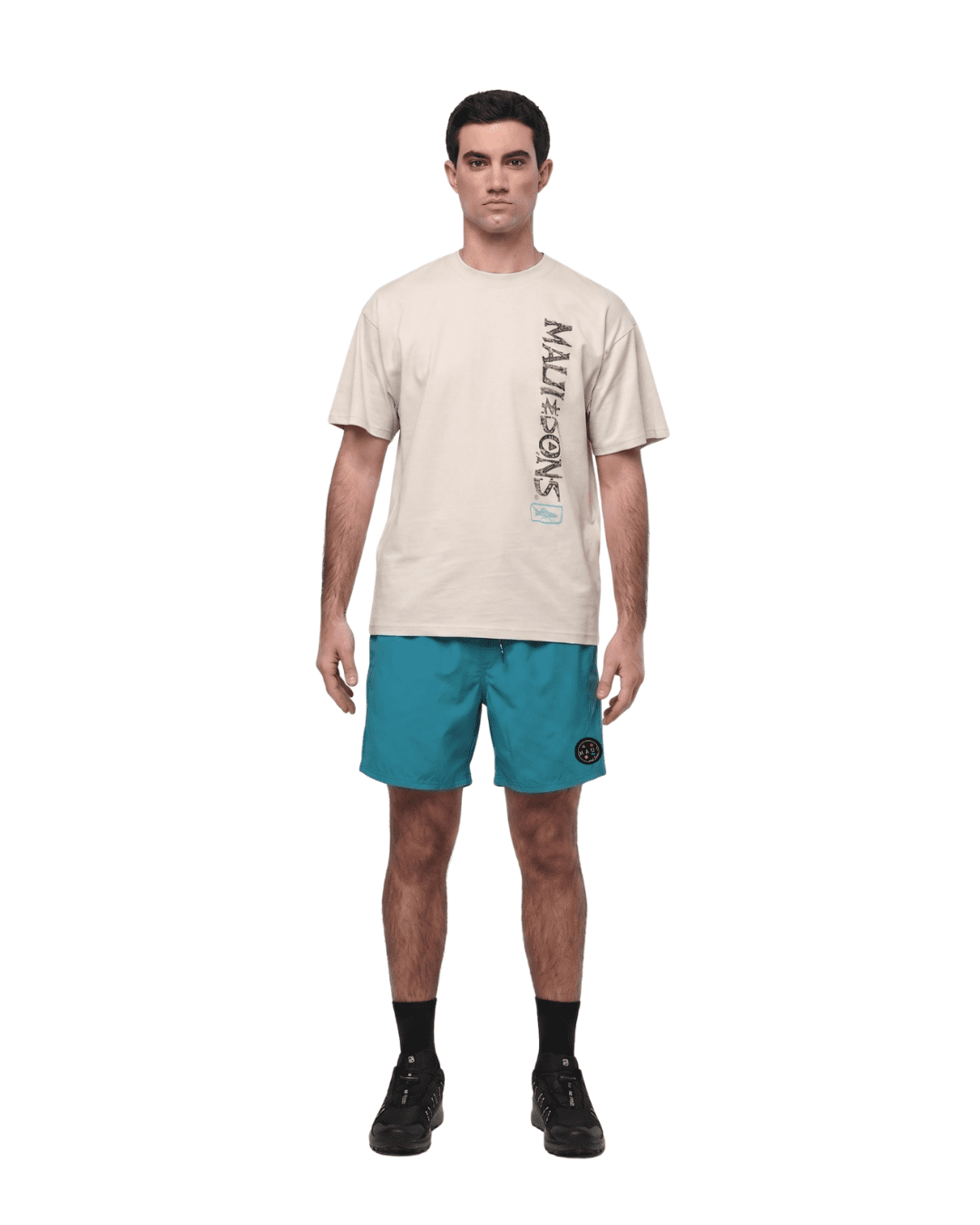Maui and Sons Capri Solid Men's Swim Trunks | Classic Quick Drying Pool Shorts Inspired by California Surf Culture & Designed for Everyday Comfort