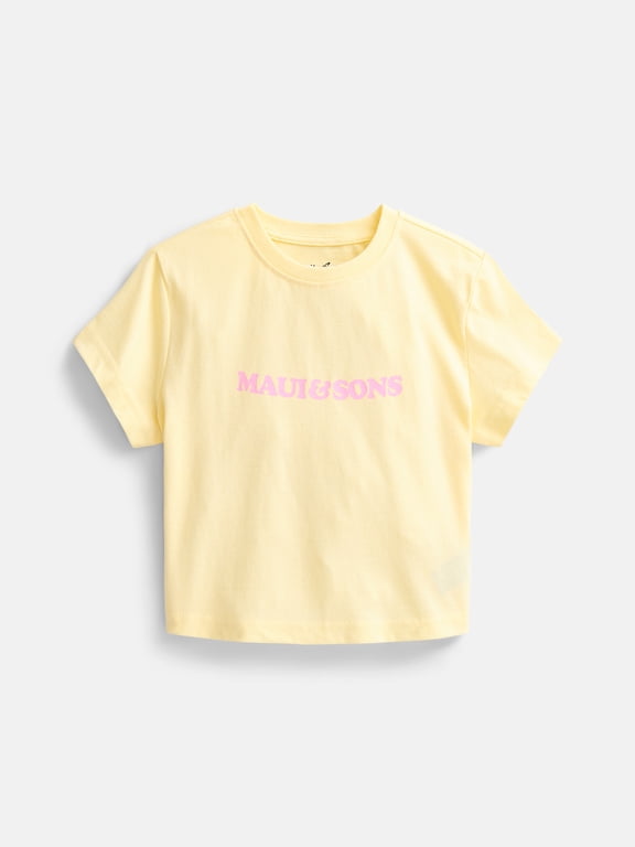 Shine Bright T-Shirt for Girls, Classic Short Sleeve Crew Neck Graphic Tee Inspired by California Surf Culture & Designed for Everyday Comfort