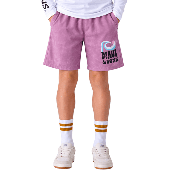 Maui and Sons Boy's Sunset Session Pool Shorts Quick Drying Swim Trunks Inspired by California Surf Culture & Designed for Everyday Comfort