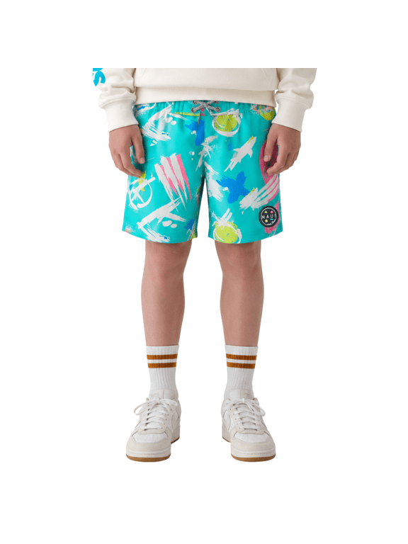 Boy's Super Rad Boardshorts Quick Drying 4- Way Streched Boardshorts Inspired by California Surf Culture & Designed for Everyday Comfort