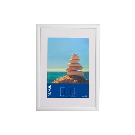 Maul Picture Frame, Aluminium MDF Plastic glass, Silver, 13 x 18 cm 13 x 18 cm Silver