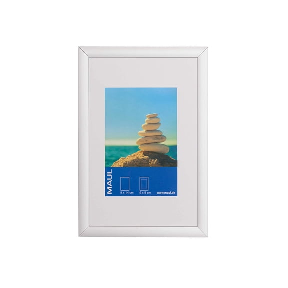 Maul Picture Frame, Aluminium MDF Plastic glass, White, 10 x 15 cm 10 x 15 cm White