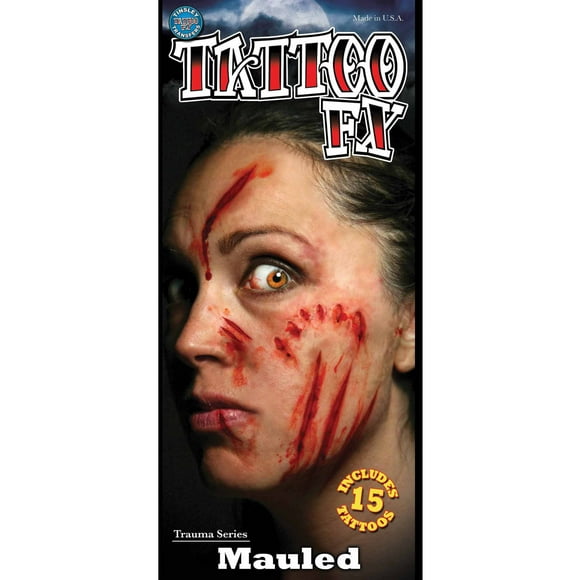Mauled Trauma Tattoo Adult Halloween Accessory