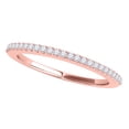 thumbnail image 1 of Mauli Jewels 0.14 Carat Diamond Wedding Band for Women in 4-Prong 14K Solid Rose Gold, 1 of 7