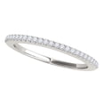 thumbnail image 1 of Mauli Jewels 0.14 Carat Diamond Wedding Band for Women in 4-Prong 14K Solid White Gold, 1 of 7