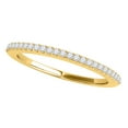 thumbnail image 1 of Mauli Jewels 0.14 Carat Diamond Wedding Band for Women in 4-Prong 14K Solid Yellow Gold, 1 of 7