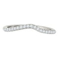 thumbnail image 1 of MauliJewels 0.25 CT Natural Diamond Curvy Wedding Band for Women | Prong-Set 14K Rose White Yellow Gold Ring | Bridal Band, 1 of 6